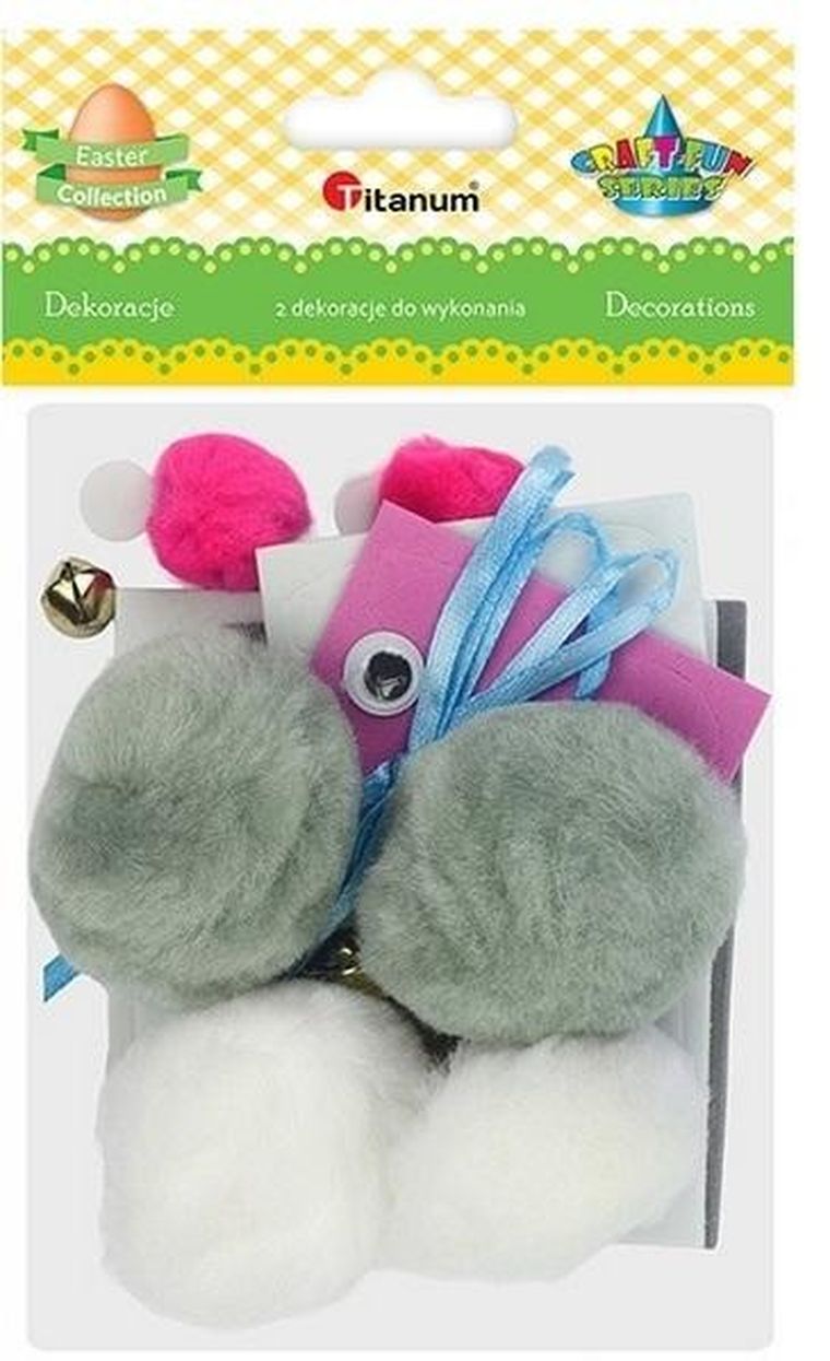 Titanum, królik ruchome oczy do złożenia, 2 szt.