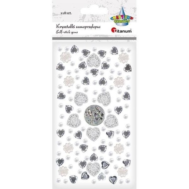Titanum, kryształki samoprzylepne, 118 szt.