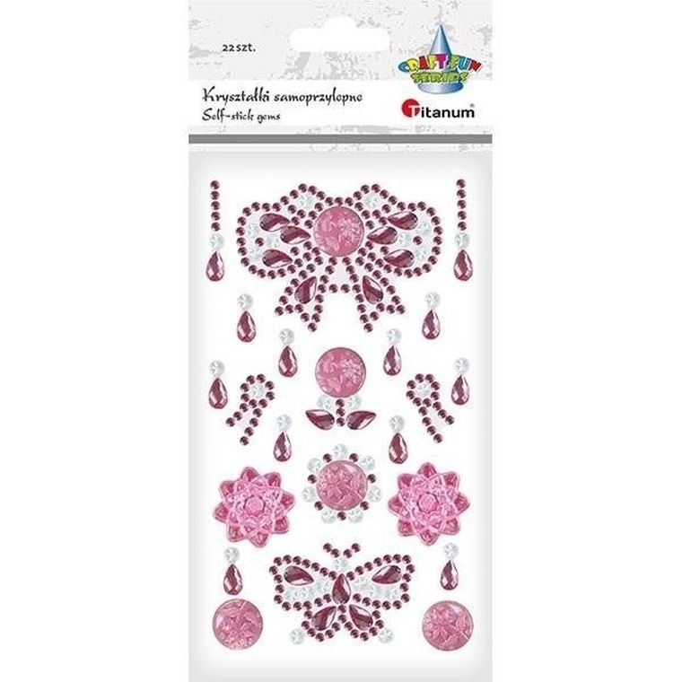 Titanum, kryształki samoprzylepne, 22 szt.
