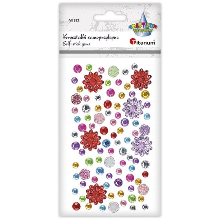 Titanum, kryształki samoprzylepne, 90 szt.