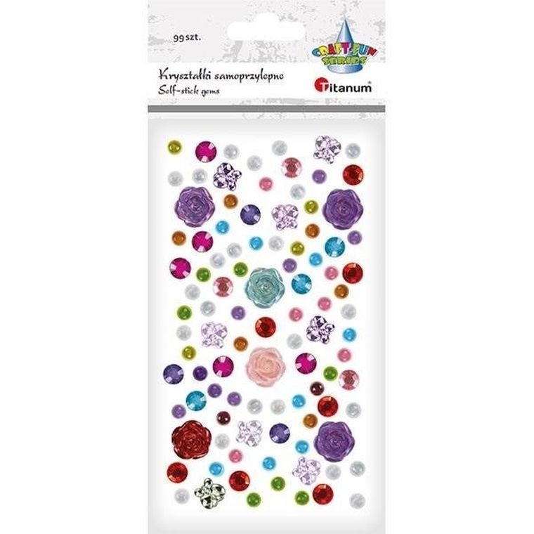 Titanum, kryształki samoprzylepne, 99 szt.