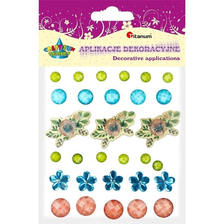 Titanum, kryształki samoprzylepne, mix
