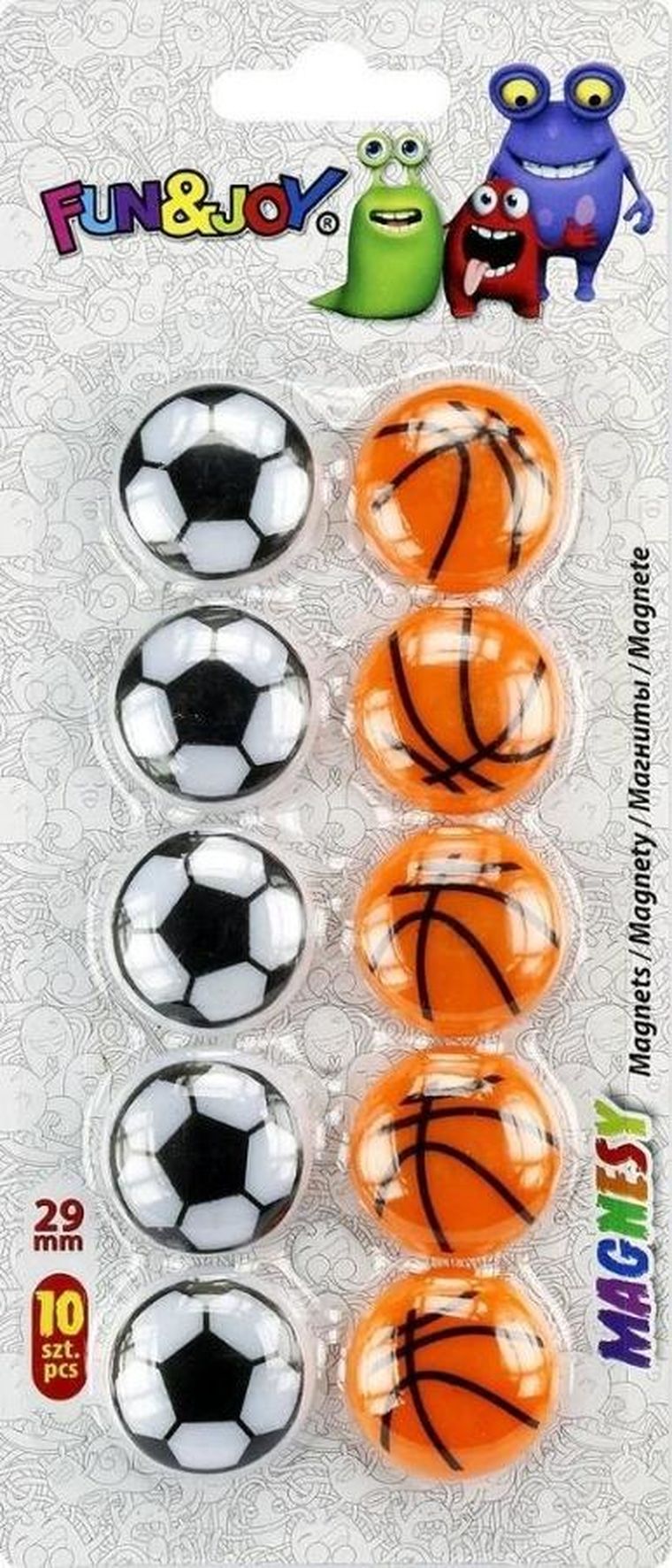 Titanum, magnesy do tablic, 29 mm, 10 szt.