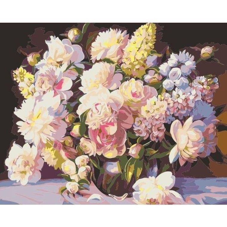 Titanum, malowanie po numerach, Bukiet, 40-50 cm