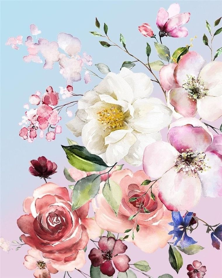 Titanum, malowanie po numerach, Kwiaty, 40-50 cm