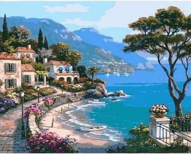 Titanum, malowanie po numerach, Pejzaż, 40-50 cm