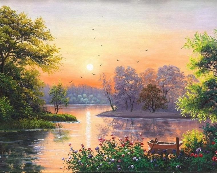 Titanum, malowanie po numerach, Pejzaż, 40-50 cm