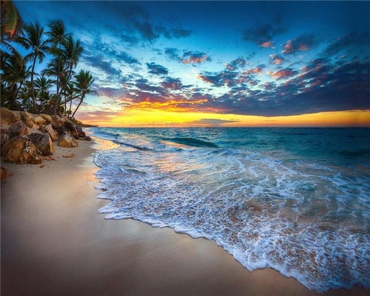 Titanum, malowanie po numerach, Zachód słońca, 40-50 cm