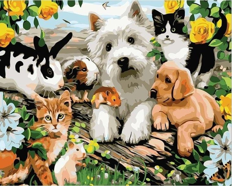 Titanum, malowanie po numerach, Zwierzęta, 30-40 cm