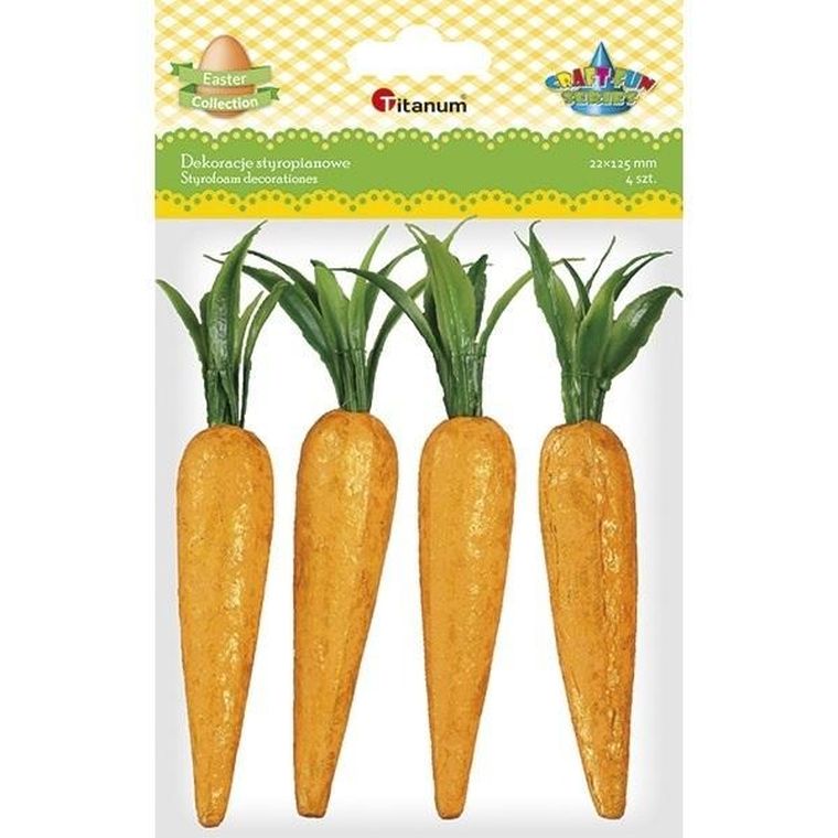 Titanum, marchewki styropianowe, 22-125mm, 4 szt.