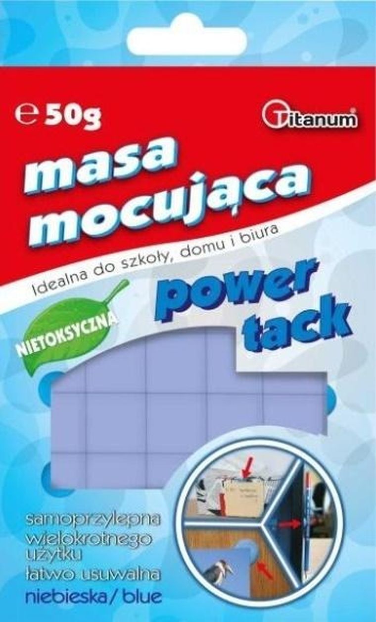 Titanum, masa mocująca 50g, niebieska