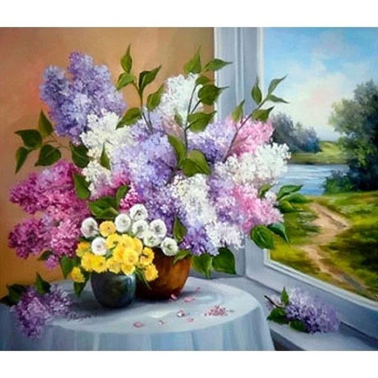 Titanum, mozaika diamentowa, Kwiaty, 30-40 cm