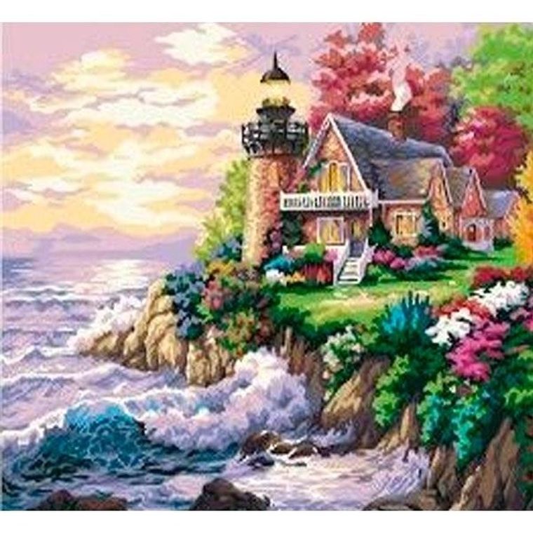 Titanum, mozaika diamentowa, Latarnia Morska, 30-40 cm