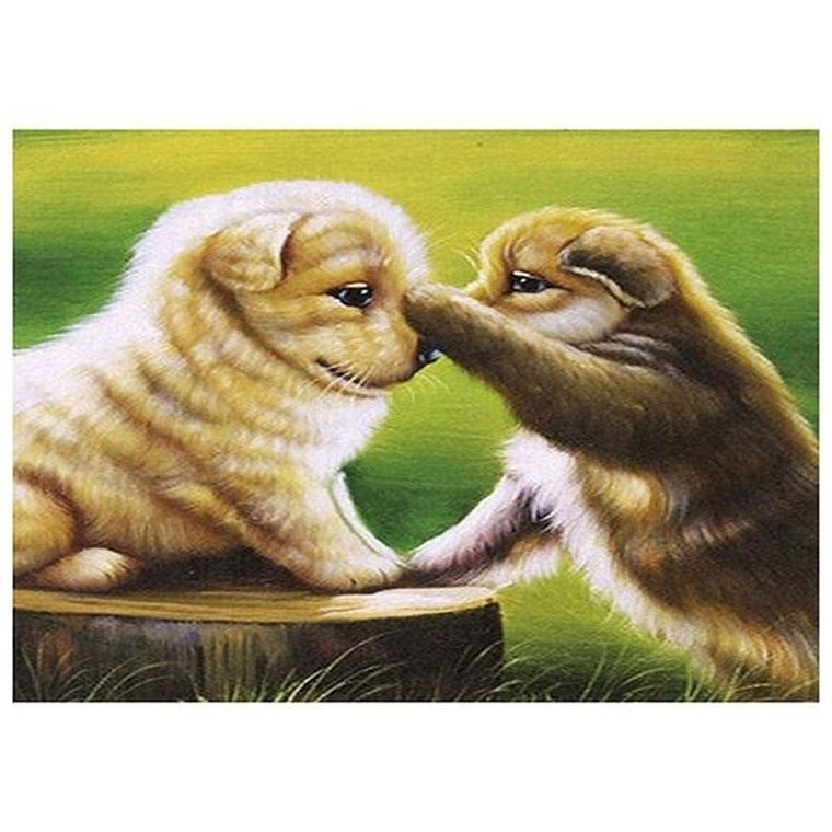 Titanum, mozaika diamentowa, Psy, 30-40 cm