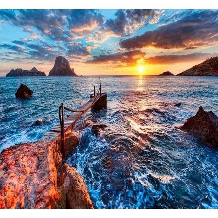 Titanum, mozaika diamentowa, Zachód Słońca, 30-40 cm