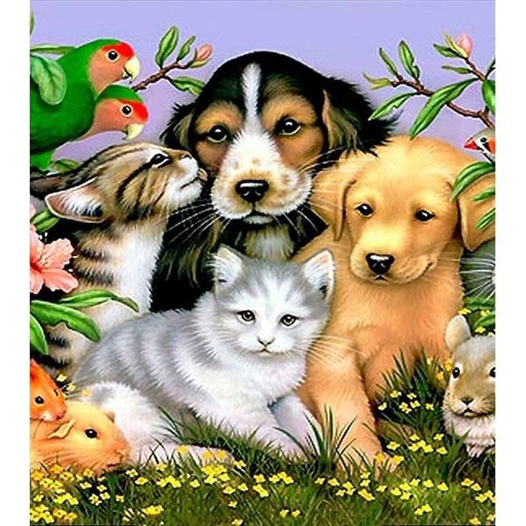 Titanum, mozaika diamentowa, Zwierzęta, 30-40 cm