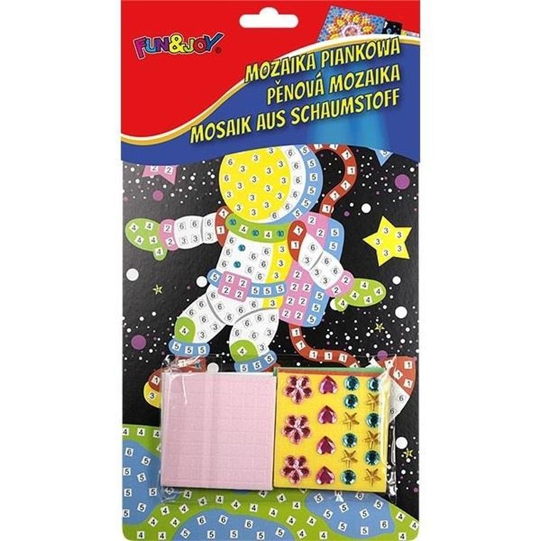 Titanum, mozaika piankowa, kosmonauta