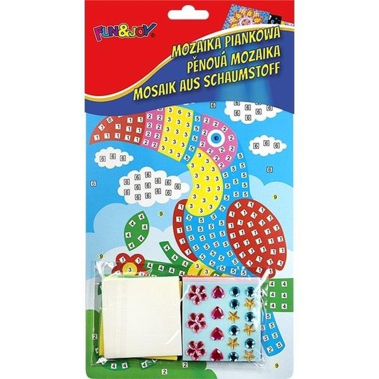 Titanum, mozaika piankowa, tukan