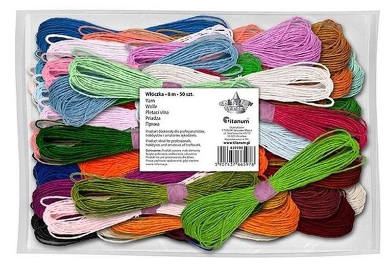 Titanum, mulina, 8mm, 50 kolorów