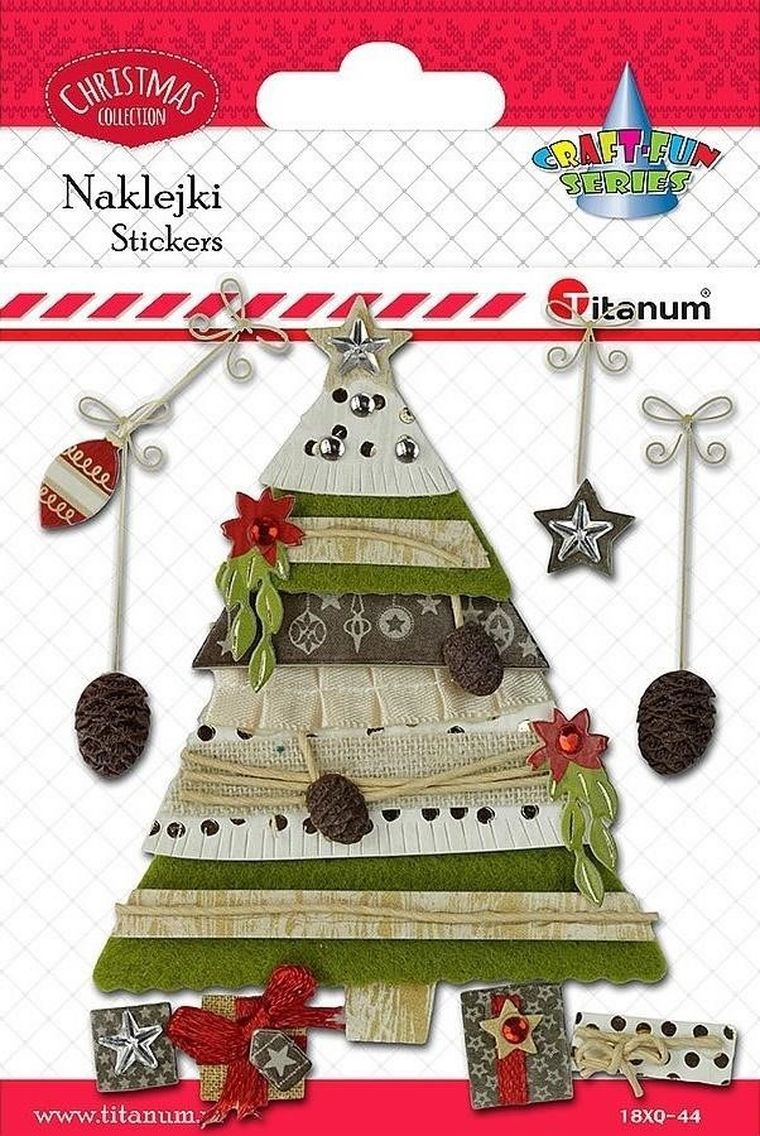 Titanum, naklejki 3D, choinka
