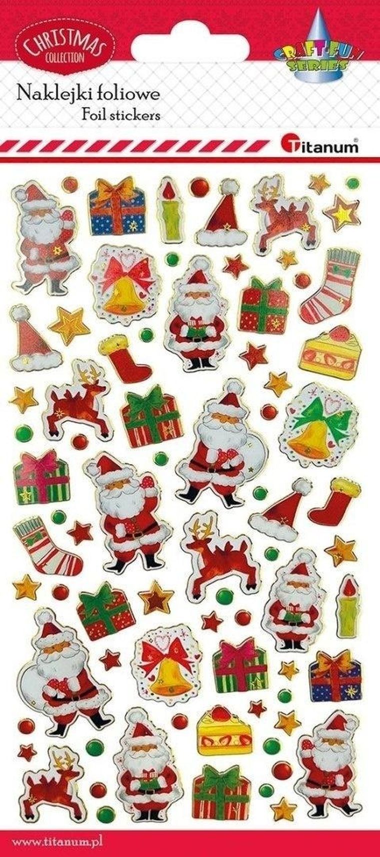 Titanum, naklejki foliowe, świąteczne