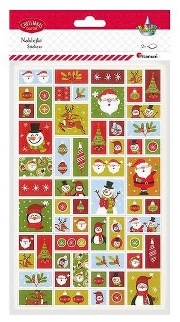 Titanum, naklejki papierowe, Boże Narodzenie, 2 plansze