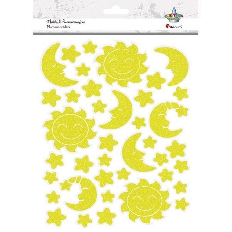 Titanum, naklejki świecące w ciemności, 39 szt.