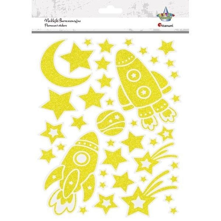 Titanum, naklejki świecące w ciemności, 40 szt.