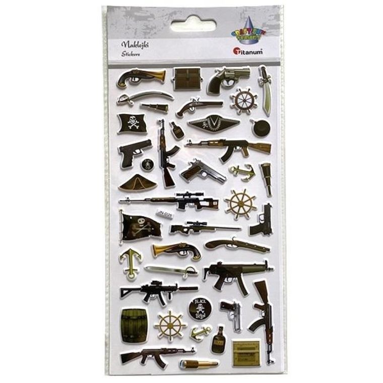 Titanum, naklejki wypukłe