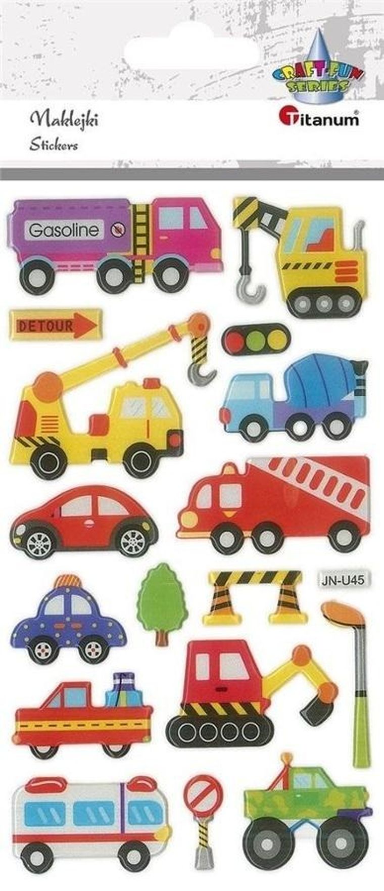 Titanum, naklejki wypukłe, pojazdy użytkowe