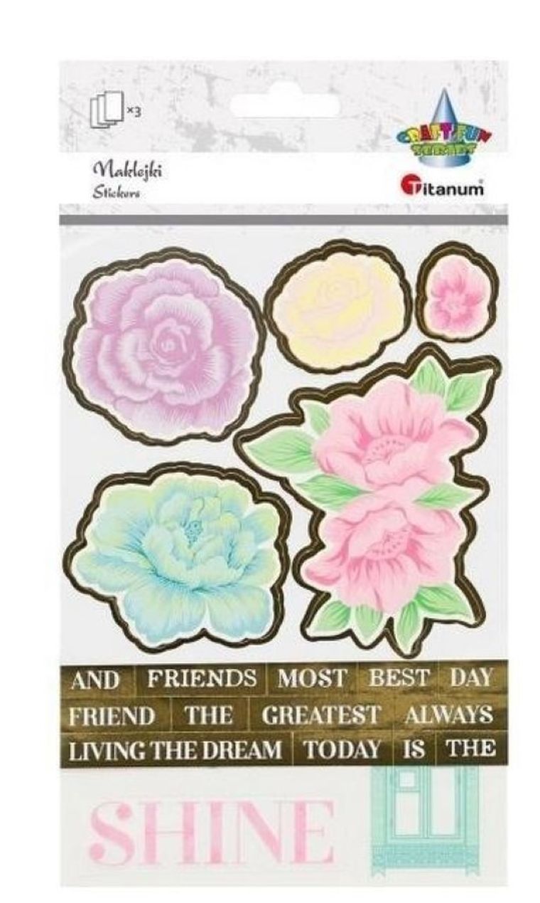 Titanum, naklejki zestaw, 3 plansz