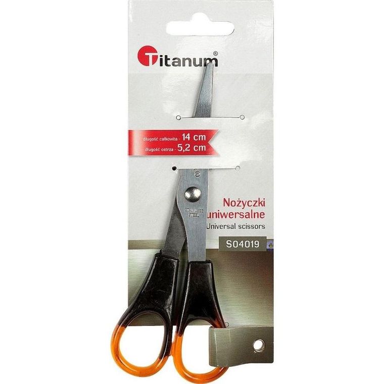 Titanum, nożyczki bursztynowe, 14 cm