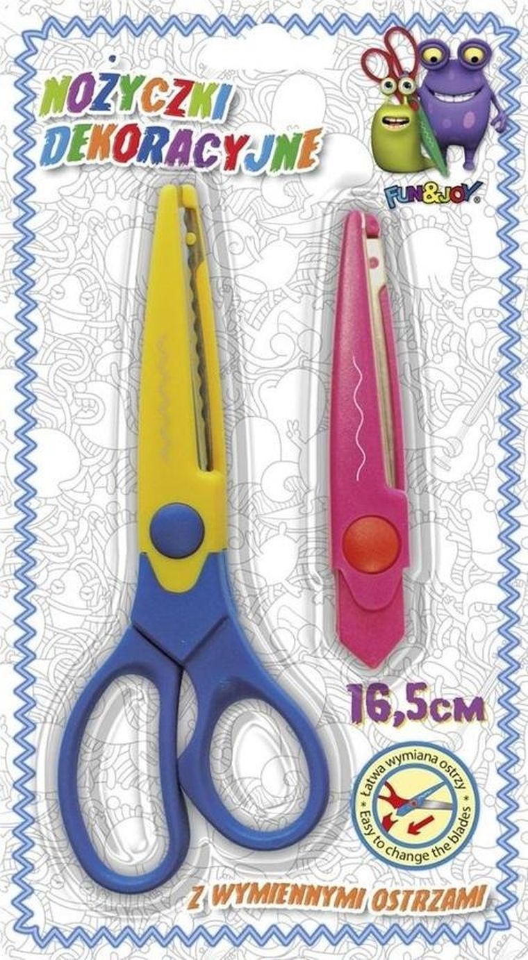 Titanum, nożyczki dekoracyjne, 16,5 cm +1 ostrze