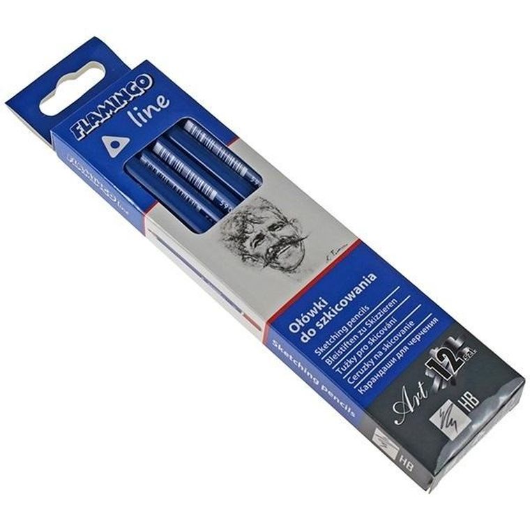 Titanum, ołówki do szkicowania trójkątne, HB, 12 szt.