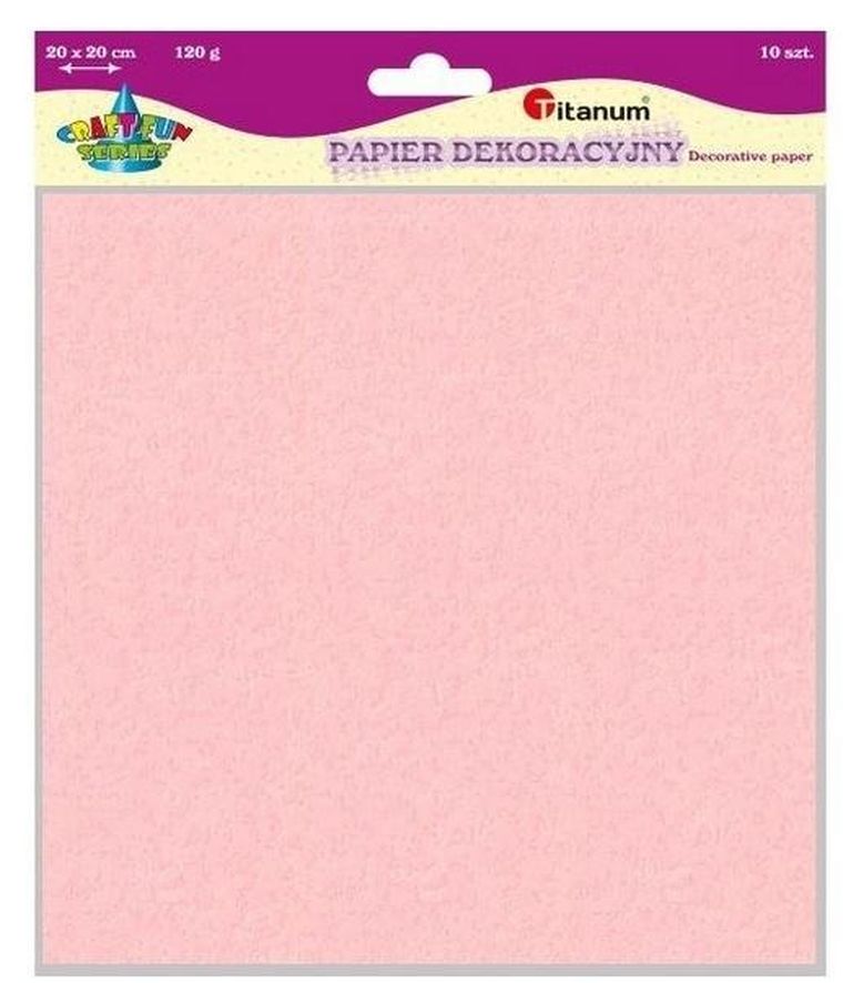 Titanum, papier dekoracyjny, rock, 20-20 cm, 120g, mix, 10 szt.