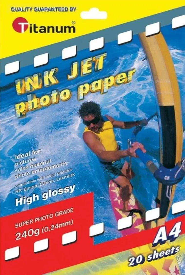 Titanum, papier fotograficzny, błyszczący, A4, 20 arkuszy