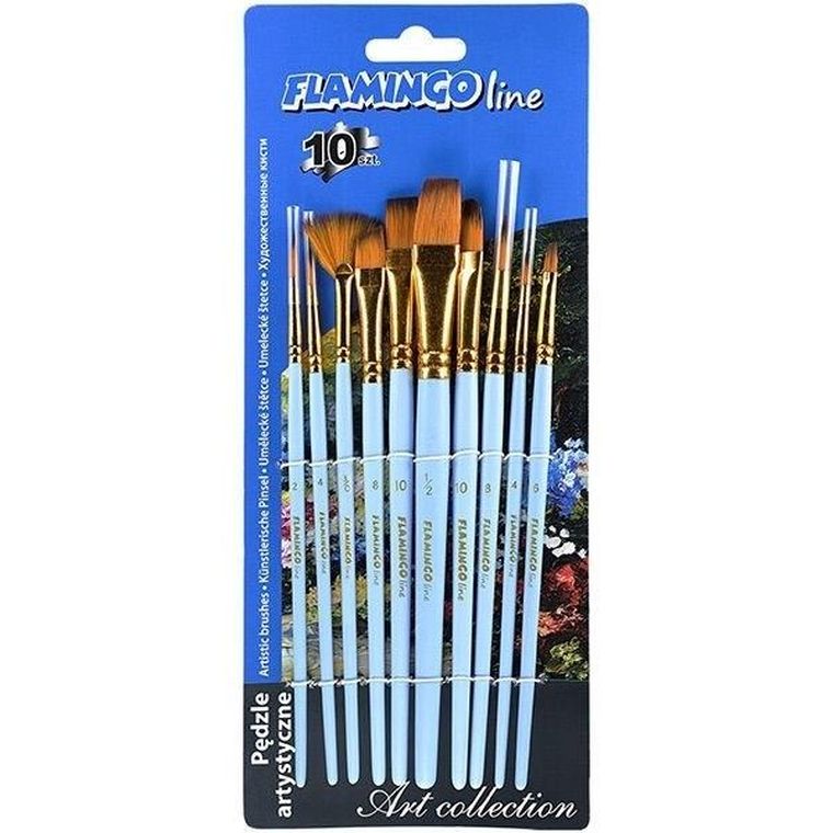 Titanum, pędzle artystyczne, 10 szt.