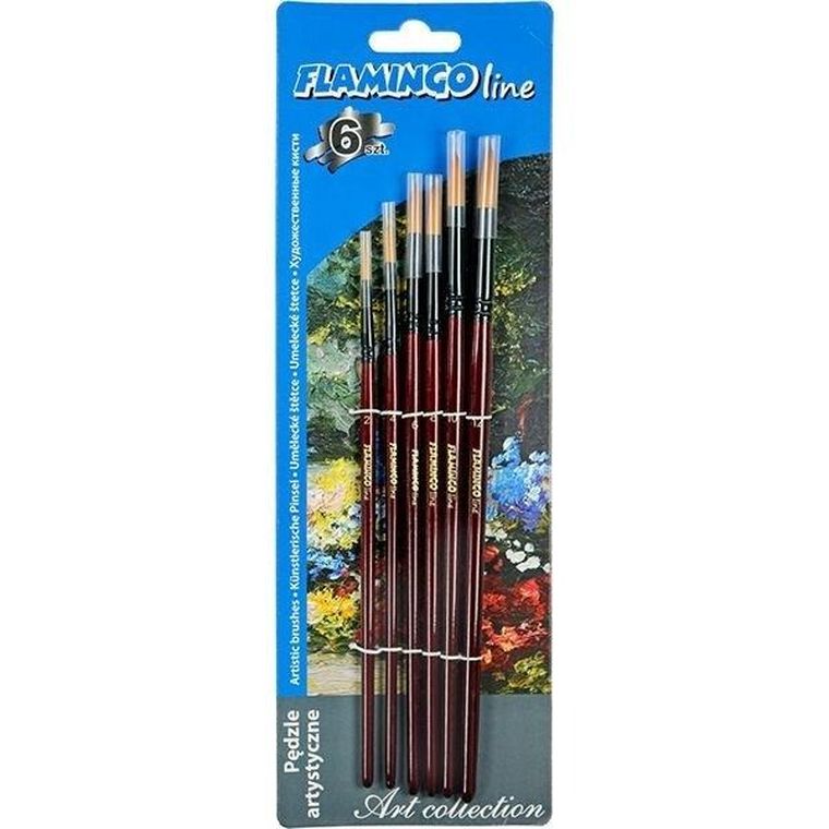 Titanum, pędzle artystyczne, 6 szt.