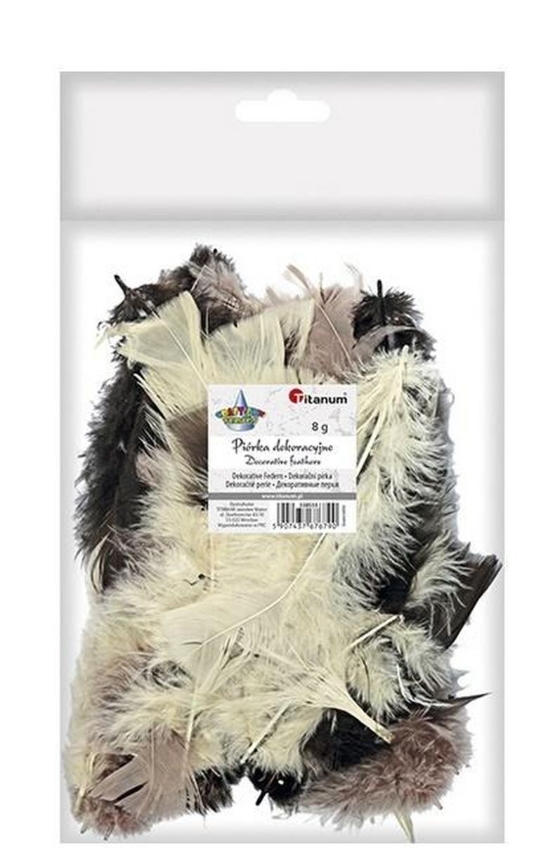 Titanum, piórka dekoracyjne, 8g