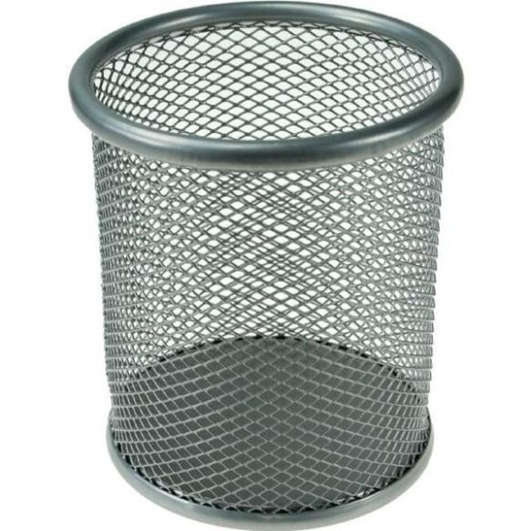 Titanum, pojemnik na długopisy, siatka, srebrny