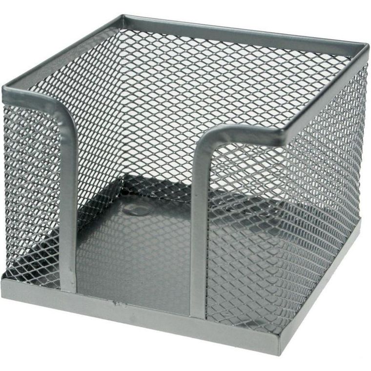 Titanum, pojemnik na kartki, siatka, srebrny