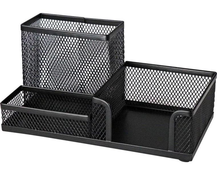 Titanum, przybornik na biurko siatka, czarny