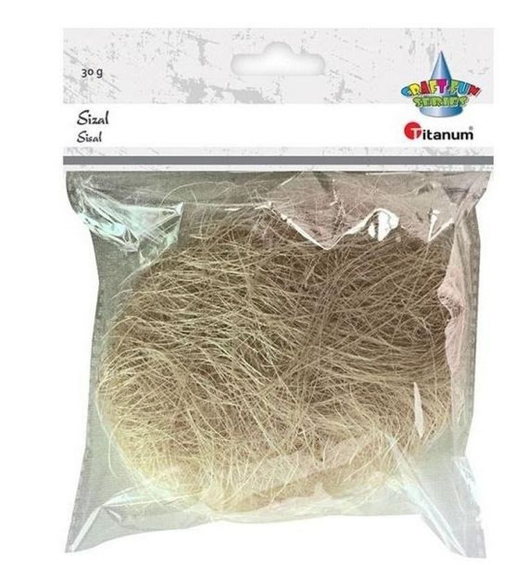 Titanum, sizal 30g, biały