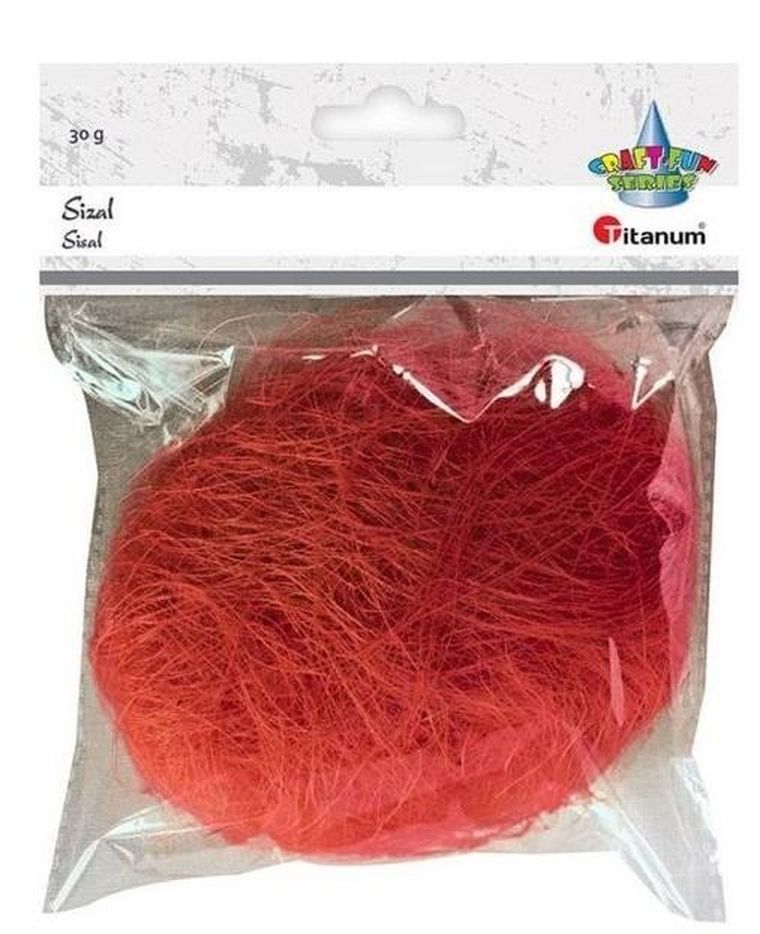 Titanum, sizal 30g, czerwony