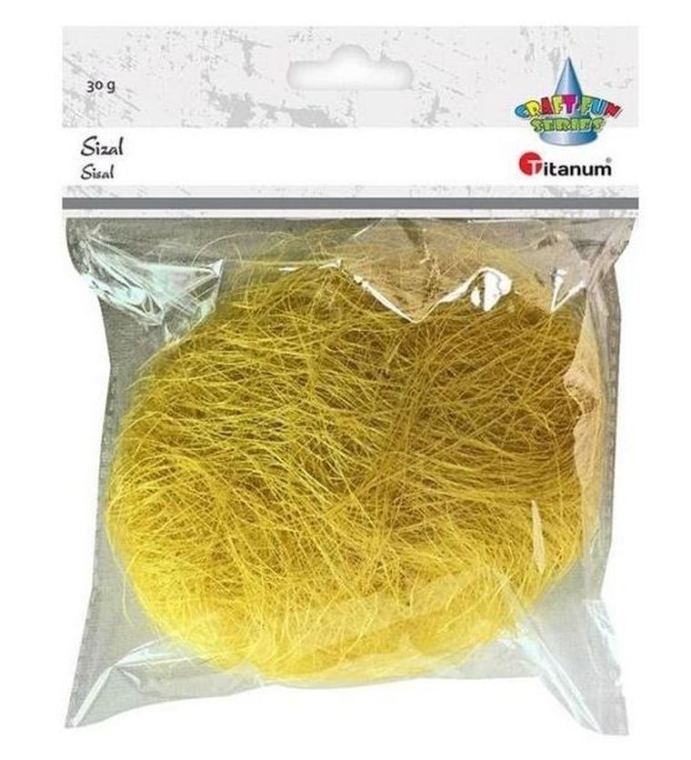 Titanum, sizal 30g, żółty