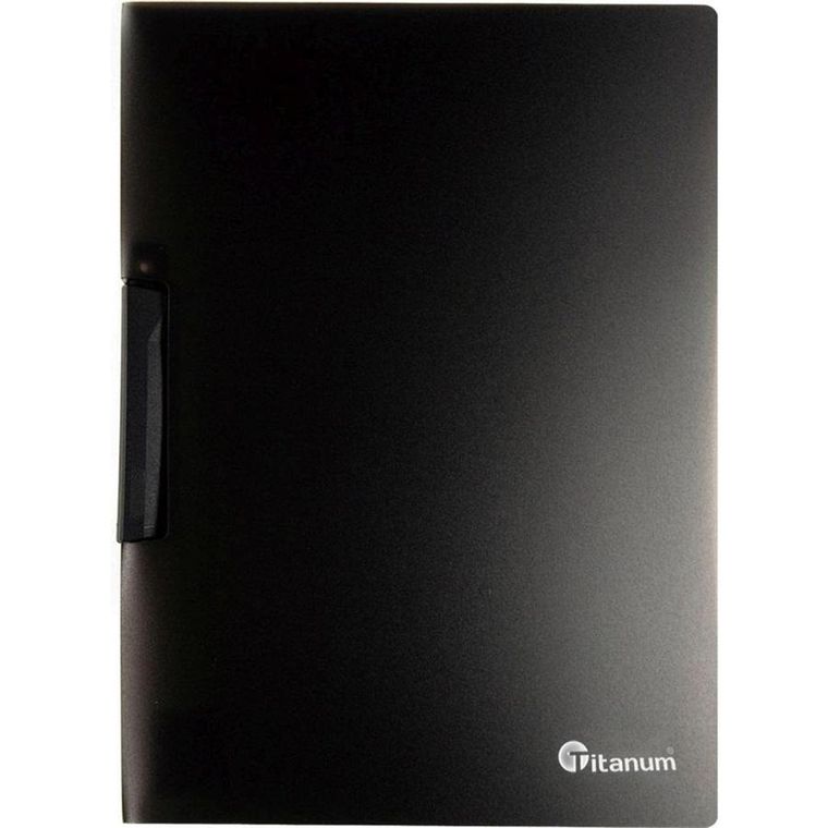 Titanum, skoroszyt z klipem, A4, czarny, 1 szt.