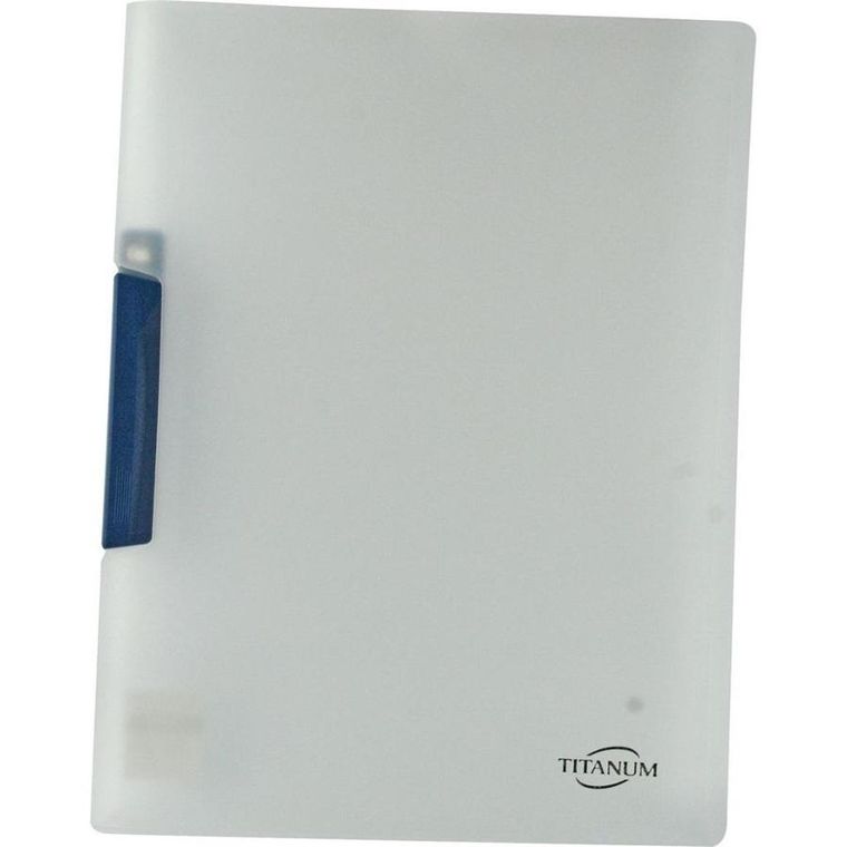Titanum, skoroszyt z klipem, A4, niebieski, 1 szt.