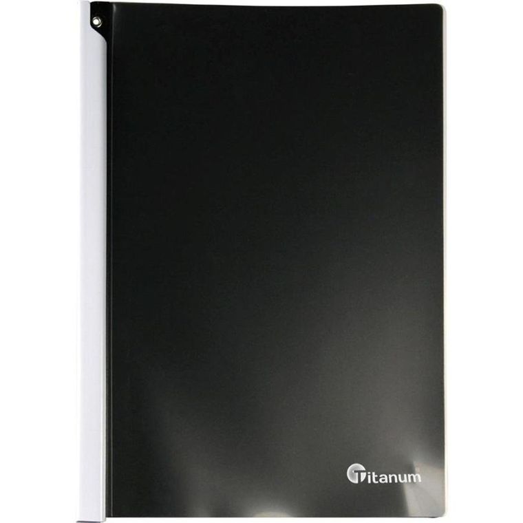 Titanum, skoroszyt zaciskowy, A4, czarny, 1 szt.