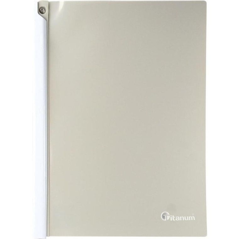Titanum, skoroszyt zaciskowy, A4, szary, 1 szt.