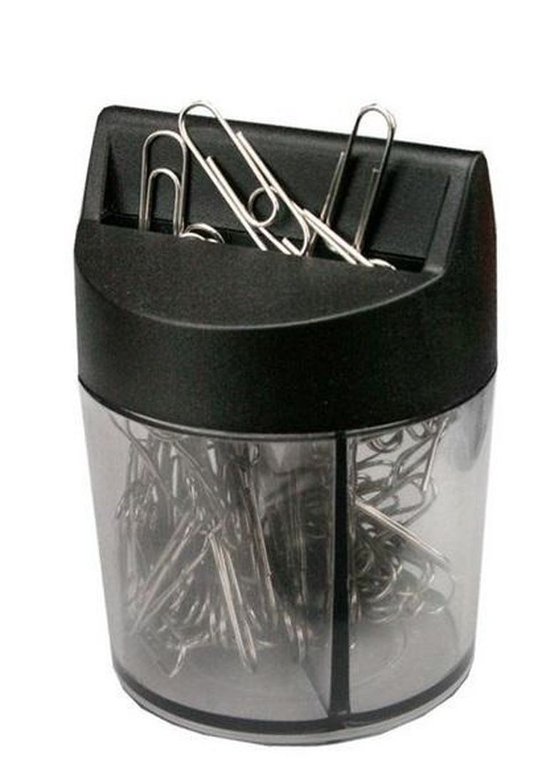 Titanum, spinacze srebrne w pudełku magnetycznym, 28 mm, 100 szt.